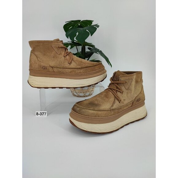 UGG Women's Marin Tan Suede Booties Size 8 US - Picture 1 of 10